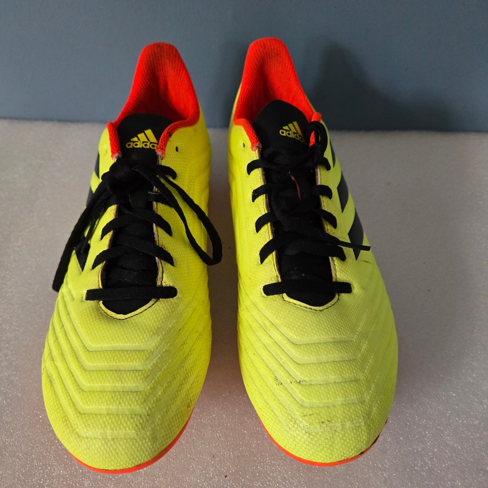 Adidas Predator 18.4 FxG Soccer Cleats Mens 8.5 Solar Yellow Black DB2005